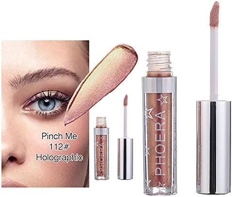 YIHANK Eyeshadow,Metallic Shiny Smoky Eyes Eyeshadow Waterproof Glitter Liquid Eyeliner
