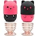 Ozazuco Beauty Blender Container/2 Beauty Sponge Travel Case and 2 Makeup Sponge Drying Holder/Cute Cat Silicone Makeup Sponge Travel Carrying Case/Beauty Blender Holder Dry Rack Easy To Carry Ozazuco