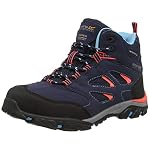 Regatta Childrens/Kids Holcombe IEP Junior Hiking Boots (2.5 UK Junior) (Navy/Fiery Coral)