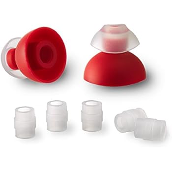 SpinFit CP240-M - Patented Silicone Eartips for Replacement - Double Flange - (1 Pair, Inserts Included)