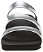 FitFlop Women's Superjelly Twist Slide Sandal, Silver Mirror, 7 M US