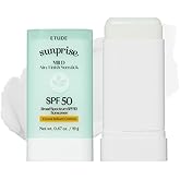ETUDE Sunprise Mild Airy Finish Sunstick SPF50+ PA++++ Powdery sunscreen, Vegan, Non-Greasy, Sebum Control, Matte Finish, Sensitive Skin Friendly, 19g