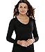 LAZAWG Women Slimming Sweat Long Shirt Weight Loss Neoprene Body Shaper Hot Sauna Suit Shapewear Black Black X-Large
