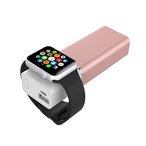 Element Works USA EW-AWPB2-RG Dual USB Portable Charger and External  Battery Pack for Apple Watch in Rose Gold