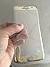 Galaxy S7 Edge Screen Protector, Shinefuture Full Curved Coverage 3D Protector Corning 9H Tempered Glass Screen Protector Guard For Samsung Galaxy S7 Edge (Gold)