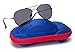 Kids Junior Aviator Classic Sunglasses Metal Frame Scratch Resistant Lenses By Comcl (Green Classic, 52)