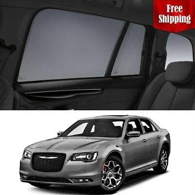 Magnetic Car Window Shades for Chrysler 300C/SRT 2017 Rear Side Car Window Sun Blind Sun Shade Mesh