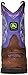 John Deere JD1158 Pull-On Boot (Toddler), Dark Brown Leather/Purple, 7 M US Toddler