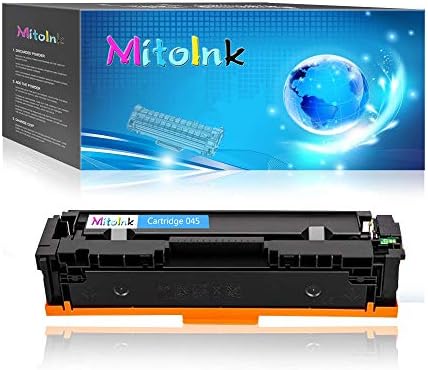 MitoInk Cartridge 045/045H Toner Compatible for Canon Canon i-SENSYS/ImageCLASS MF611 MF612 MF613 MF631Cn MF632Cdw MF633Cdw MF634Cdw MF635Cx Printer Toner Cartridge, Cyan Toner Cartridge
