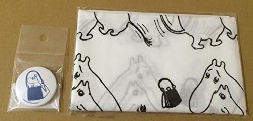 MOOMIN goods towel Hug live with Tove Jansson Exhibition limited Moomin towel Hug + cans badge handbags set 100th anniversary Tove Exhibition Moomin