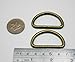 Generic Metal Bronze D Ring Buckle 1.5