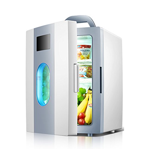 DULPLAY Car Refrigerator Mini Fridge, Portable Car Cooler&warmer Low Noise For Home, Office And Car Cooler And Refrigerator-10L 26.2x22x36.8cm(10x9x14inch)