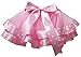 Petitebella Rhinestone My 1st to 6th White Shirt Pink Polka Dots Petal Skirt Set (1st, 1-2 Years)