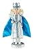 Clever Creations Snow Queen 10 Inch Traditional Wooden Nutcracker, Festive Christmas Décor for Shelves and Tables