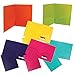 JAM PAPER Heavy Duty Plastic 2 Pocket Extra Tough School Folders - Assorted Fashion Colors - 6/Pack