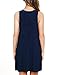 AUSELILY Women's Solid Plain Sleeveless Pocket Casual Loose T-Shirt Dress Tank Sundress Indigo (S,Navy Blue)