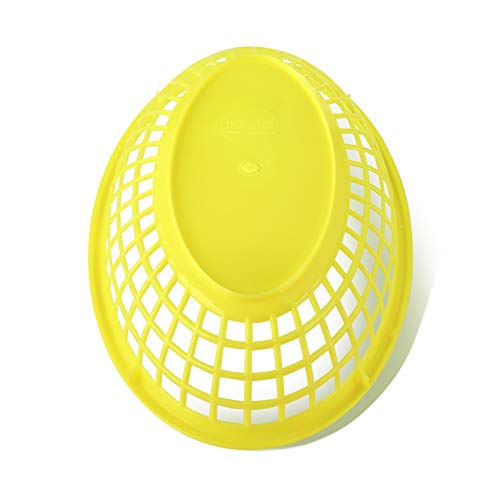 New Star Foodservice 44195 Fast Food Baskets, 9.25 x 6 Inch Oval, Set of 36, Yellow - Thumbnail 3