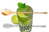 Kosdeg Copper Bar Spoon –The Most Balanced Spoon You’ll Own - Perfect For Mixing ALL Cocktails - Best Quality Copper Plated Stainless Steel - Beautiful Twisted Handcrafted Design - Ideal Gift For All