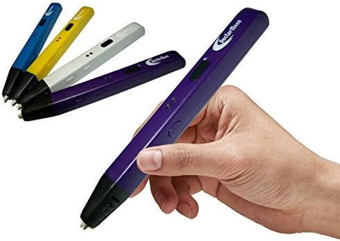 VectorMoon Stereoscopic 3D Printing Pen for 3D Drawing and Doodling - Kids and Adults - 1.75mm ABS/PLA Filament (Purple)