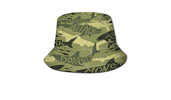 Camouflage Shark Fisherman Cap 