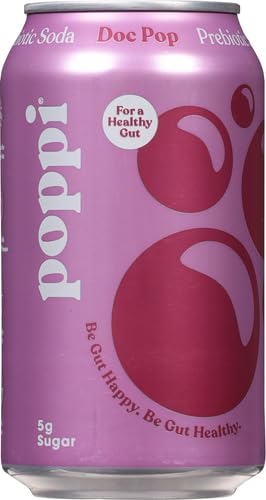 POPPI PREBIOTIC SODA, DOC POP, 12 FL OZ (PACK OF 1)