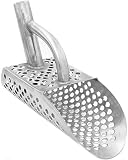 CKG Lightweight Beach Diving Sand Scoop for Metal Detecting Stainless Steel 1.5mm, Treasure Hunting Digging Tool Shovel