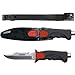 Cressi Skorpion, Tempered Stainless Steel Blade Knife ideal for Diving and Spearfishing | Pointed & Blunt Tip