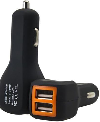 Dual USB Car Charger : USB Adapter - Best For iPhone 4 5 6 Plus, Samsung Galaxy, HTC Note, Ipads, MP3, Kindles, Cellphones, Smart Phones &amp; Tablets. 2 Ports with