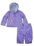 LnLClothing Baby Girl's 2pc Warm Fleece Set 12-24 Months, Purple, 24Months