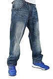 QBO Men's Relax Cool Hip-Hop Steet Style Denim Pants Jeans