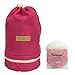 Fanagio Waterproof Nylon WomanTravel Toiletry Bag or Makeup Bag Organizer for Bathroom and Womens Travel Toiletries and Travel Kit and Holidays Gift Color Pink