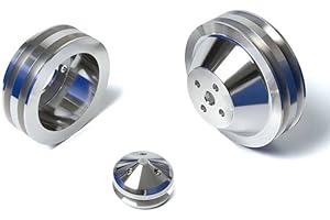 CVF RACING V-Belt Pulley Kit for Small Block Ford - 289, 302, 351W, 351C