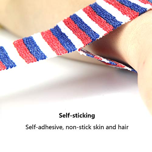 AUPCON Self Adhesive Bandage Vet Tape Cohesive Bandages Bulk Self Adherent Wrap Non-Woven for Pets Animals & Ankle Sprains & Swelling Supply, FDA Approved 4 Inches x 5 Yards