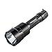 Forrader C12 XM-L2 U3 Super-bright LED Flashlight Torch Light with Tail Button Switch Controlled by 5-mode, Black (Flashlight Only)
