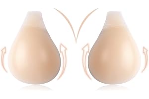ZDQCB Sticky Bra, Adhesive Silicone Invisible Lift Up Bra, Stick On Bra Push Up Strapless Backless Bra for Women