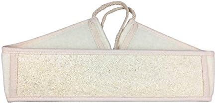 Exfoliating Loofah Back Scrubber for Men &amp; Women | Natural Cotton Back Sponge for the Healthy, Clean Skin in the Bath or Shower (2 PACK)
