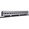 85' Budd 10-6 Sleeper - Ready to Run -- Amtrak (Phase III; silver, Equal red, white, blue Stripes)