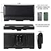 Mopaclle iPhone 12 Pro Max Holster Case, iPhone Xs Max 8 Plus 7 Plus 6s Plus Belt Clip Case, Leather Cell Phone Belt Holster Pouch with ID Card Holder for iPhone 13 Pro Max, XR (Fit/w Thin Case)