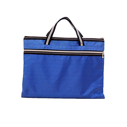 Funnylive Set of 5;Document File Holder Zipper File Bags Football Shape Shopping Bags Multicolor Double Zip Pocket Handbag ( A4 Size, Random Color )