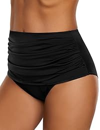 Bañador para dama de cintura alta con parte inferior de tejido de bikini Tankini