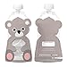 Squooshi Reusable Food Pouches + ChooMee Soft Top | 2 Pouches + 2 Soft Tops | Now Includes a Bonus Walrus Pouch
