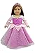 Dreamtoyhouse 3 Sets Doll Clothes Princess Dress & Hairpin for 18 Inch American Girl Dolls and Similar