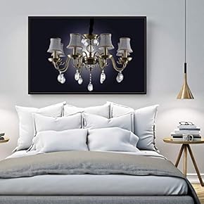 Floating Framed Canvas Wall Art for Living Room, Bedroom Droplight Canvas Prints for Home Decoration Ready to Hang - 16x24 inches