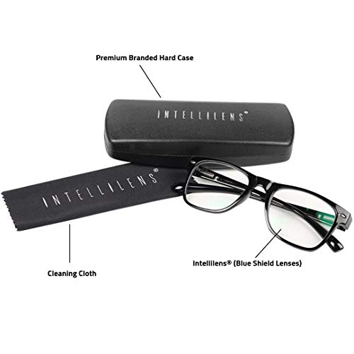 IntellilensÂ® Navigator Blue Cut Computer Glasses for Eye Protection | Zero Power, Anti Glare 