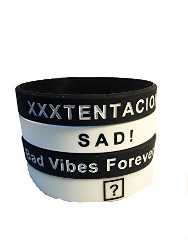 Bad vibes forever rip xxxtentacion silicone rubber wris…
