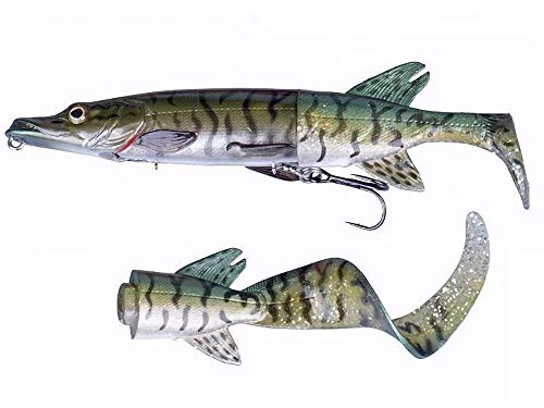 Savage Gear 3D Pike Hybrid 25/130 grams SS - Green Silver Pike