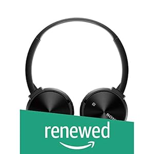 (Renewed) Sony MDR-ZX330BT On-Ear Bluetooth Headphones (Black)