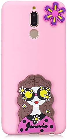 MZBaoLingMeiDongUS Huawei Mate 10 Lite Case, [Drop Protection] Shockproof Protective TPU Slim Case for Huawei Mate 10 Lite Bumper Case - [NOT for Mate 10 Pro/Mate 10] - 3D Cartoon Girl