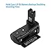Powerextra BG-E7 Battery Grip + AA-Size Battery Holder for EOS 7D Digital SLR Camera Work with LP-E6 or 6 AA-Size Battery