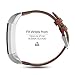 Fitbit Alta HR and Alta Band, Benuo [Vintage Series] Premium Genuine Leather Strap, Classy Replacement Band with Metal Buckle Clasp, Adapters for Fitbit Alta Smart Fitness Tracker (Dark Brown)
